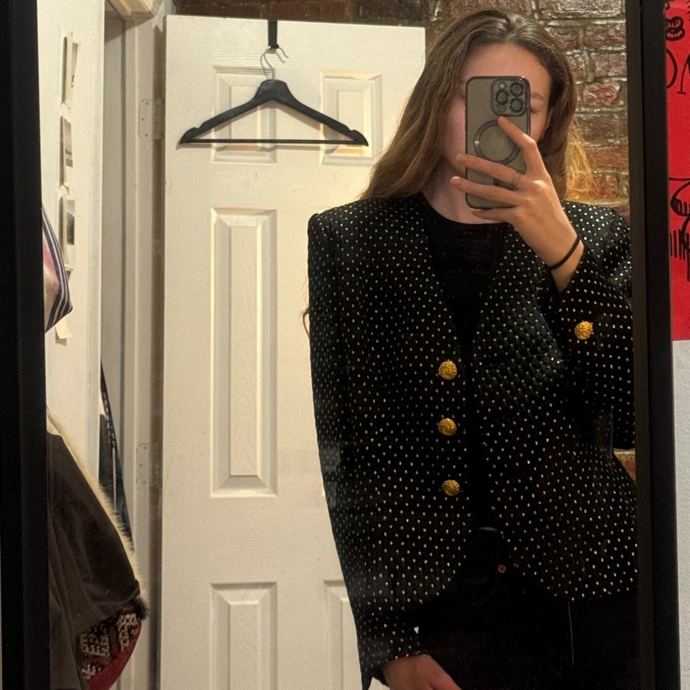 Iconic black & gold Yves Saint Laurent Blazer